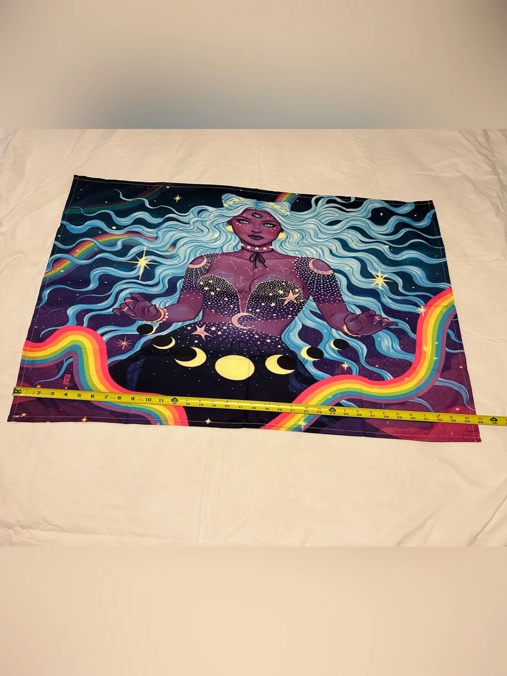 Sold New tapestry woman goddess here third eye home wall decor gift her moon